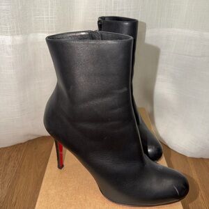 Christian Louboutin Black Heeled Boots - Pumppie Heel